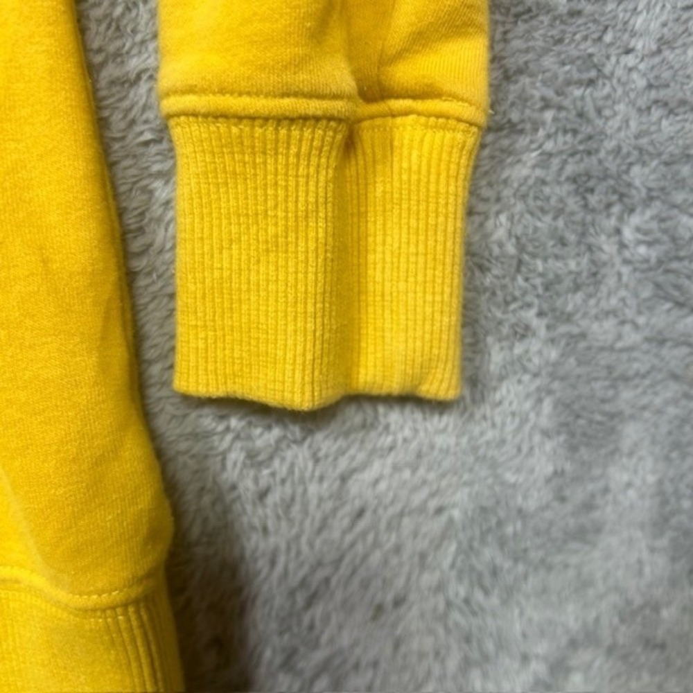 North Face Half Dome Hoodie‎ Womens M Yellow Full Zip Hooded Sweatshirt *SPOTS - Picture 9 of 16